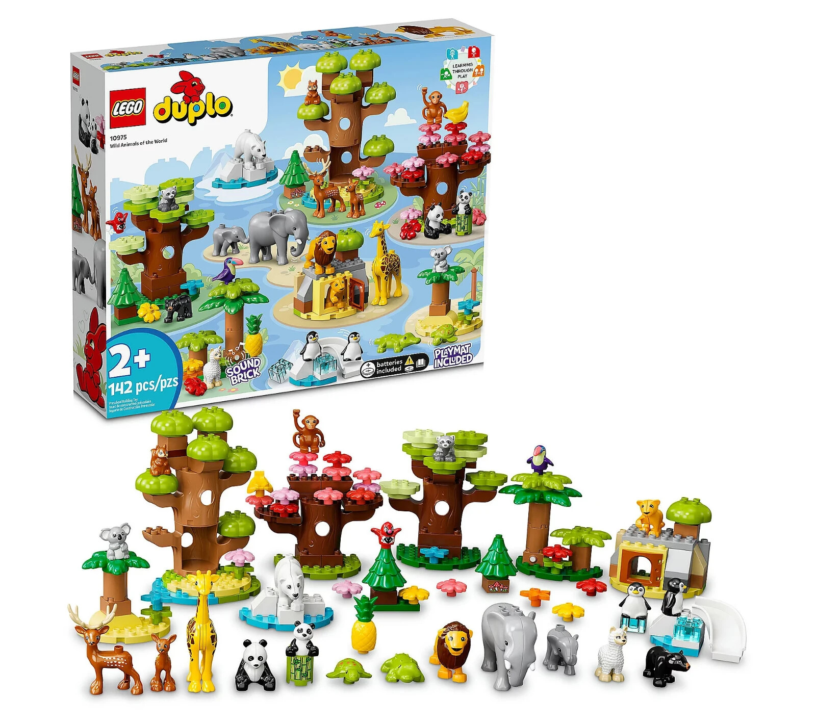 LEGO DUPLO Wild Animals of The World 10975 Building Toy Set New Gift