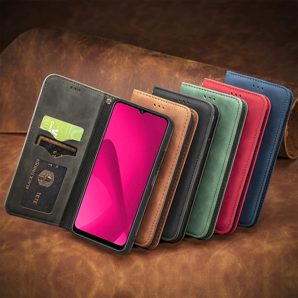 Magnetic Leather Wallet Phone Case For Redmi Note 11 13 15 12 14 Xiaomi POCO X7 - Image 2 of 4