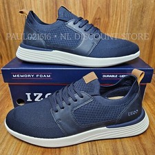 IZOD Men's Bannister Lace Up Memory Foam Classic Shoes  Navy  Various Sizes