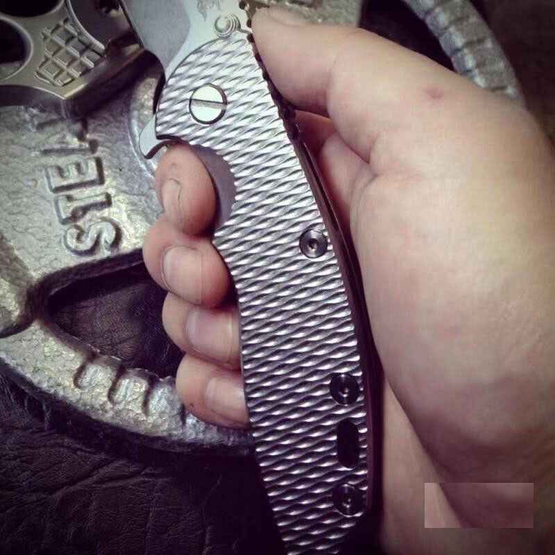 1 Pc TC4 Titanium Alloy Handle Scale for Rick Hinderer 1 Pc TC4 Titanium Alloy Handle Scale for Rick Hinderer