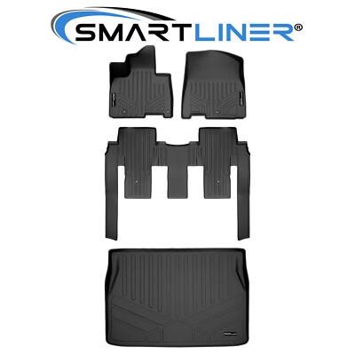 SMARTLINER Floor Mats 2 Row Cargo Liner 2022-2025 Kia Carnival (Behind 2nd Row)