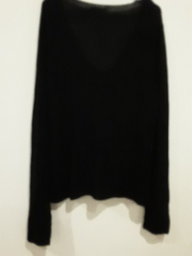 Crossroads Womens Jumper Medium Black Buckle Pullover Long Sleeve Casual - Picture 5 of 10
