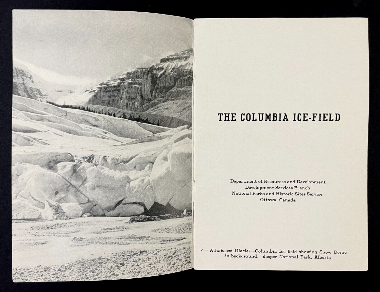 1950 Columbia Ice Field Canada Vintage Souvenir Booklet Glaciers National Parks thumbnail 2
