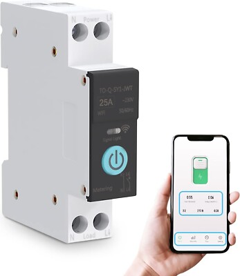 Sonew Smart WiFi Leitungsschutzschalter 25A   Fernbedienung & Timerfunktion