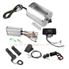 72V 3000W Brushless Electric Motor+Full Pedal Kit fo ATV Quad Bicycle Mower Cart