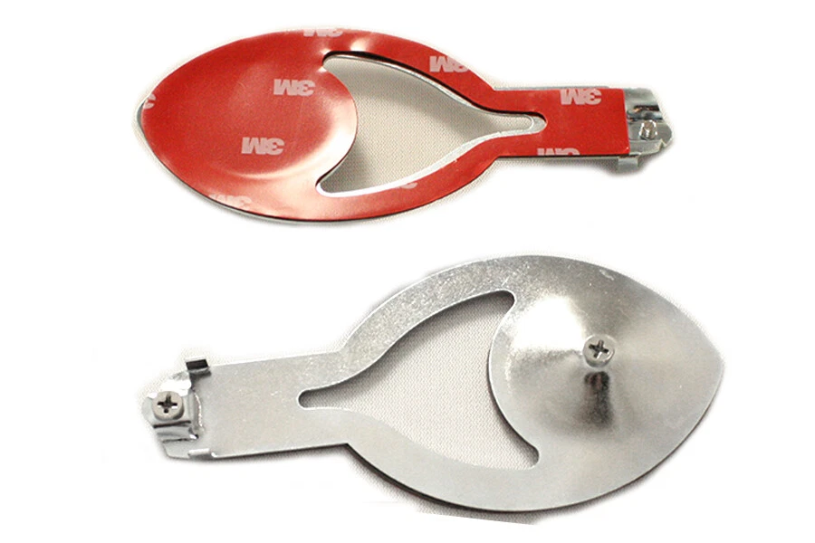 Harley Gas Tank Emblem Mount Set 1959-60 Duo Glide - 38-7013 V-Twin 61742-93T T7 - Image 2 of 4