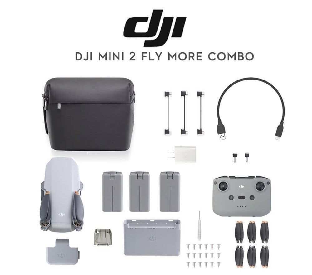 DJI+Mini+2+SE+Fly+More+Combo+Camera+Drone for sale online | eBay