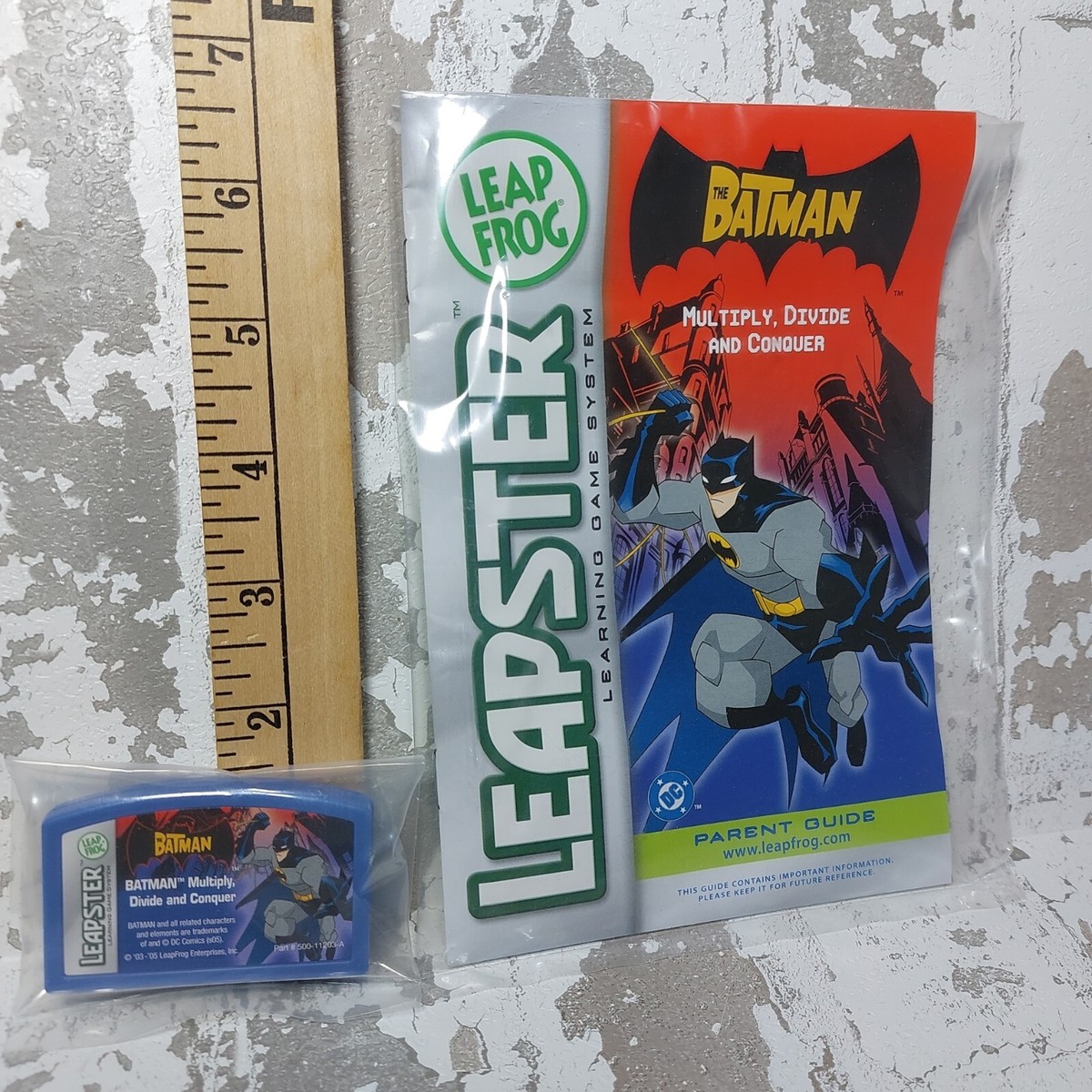 LEAP FROG LEAPSTER LEARNING GAME - THE BATMAN - MULTIPLY, DIVIDE