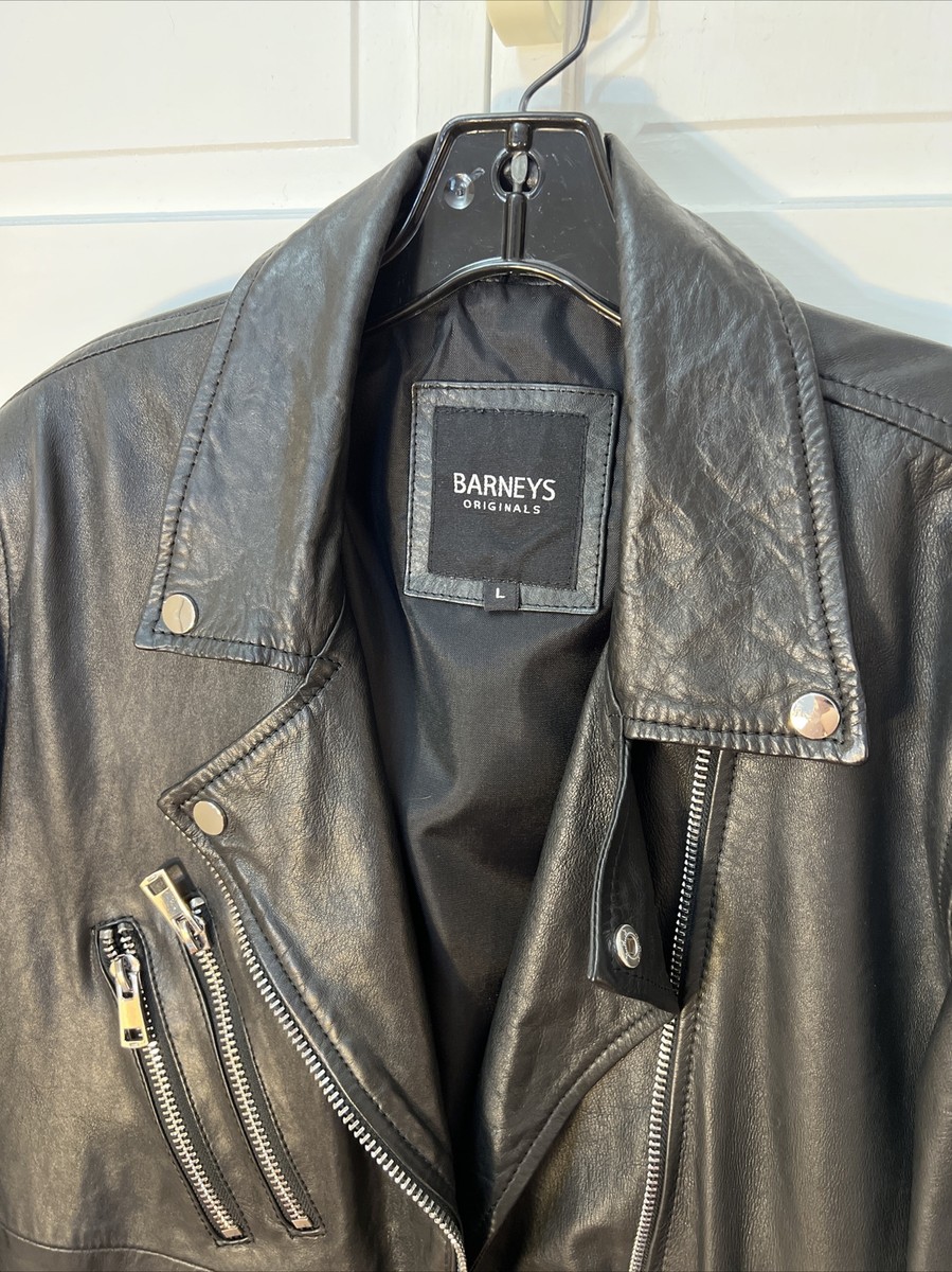Barneys Originals new york Leather Jacket Men's Large | eBay