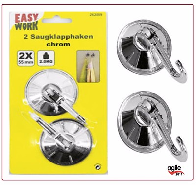 Easy Work Saughaken , Farbe chrome  (2er Pack)