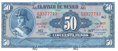 Fotografía digital de Billete mexicano de 50 pesos - Ignacio Allende