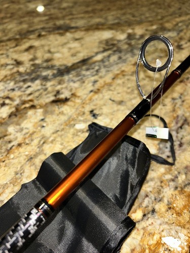 Travel Bass Rod (2) Pc. Japanese Carbon Fiber 6ft. 10in. Spinning. Fast Action🔥 - Picture 4 of 15