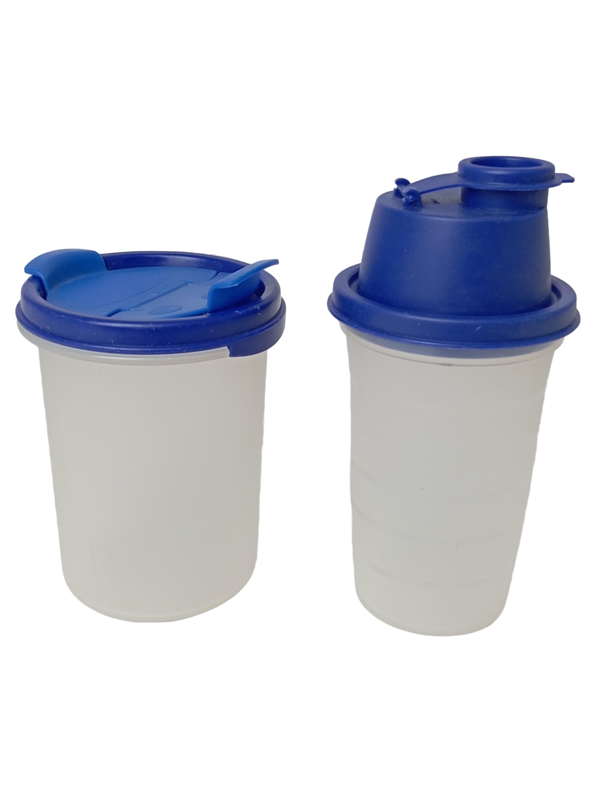 Tupperware Milch und Zucker Set 440 ml Blau Weiß Modern