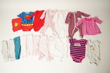 Lot of 17 Baby Girl Clothes 9 Months Carter  s Pants Tops Bodysuits Pink White