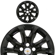 1 Black 2018-2021 Equinox 17 Wheel Skins Hub Caps Full Covers Fit Aluminum Rim