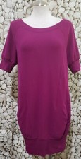 Express Sweatshirt Dress Small Purple Pockets Short Sleeve Top Vintage Y2k