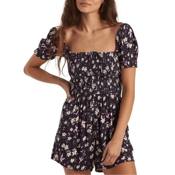 BILLABONG Flirty Day Romper women s size M eBay