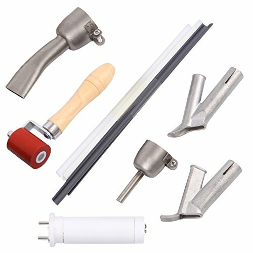 1500W 110V Hot Air Welding Gun Kit – Adjustable 30-680°C, Includes Nozzles & Roller, For PVC, Vinyl, TPO, And Plastic Repairs