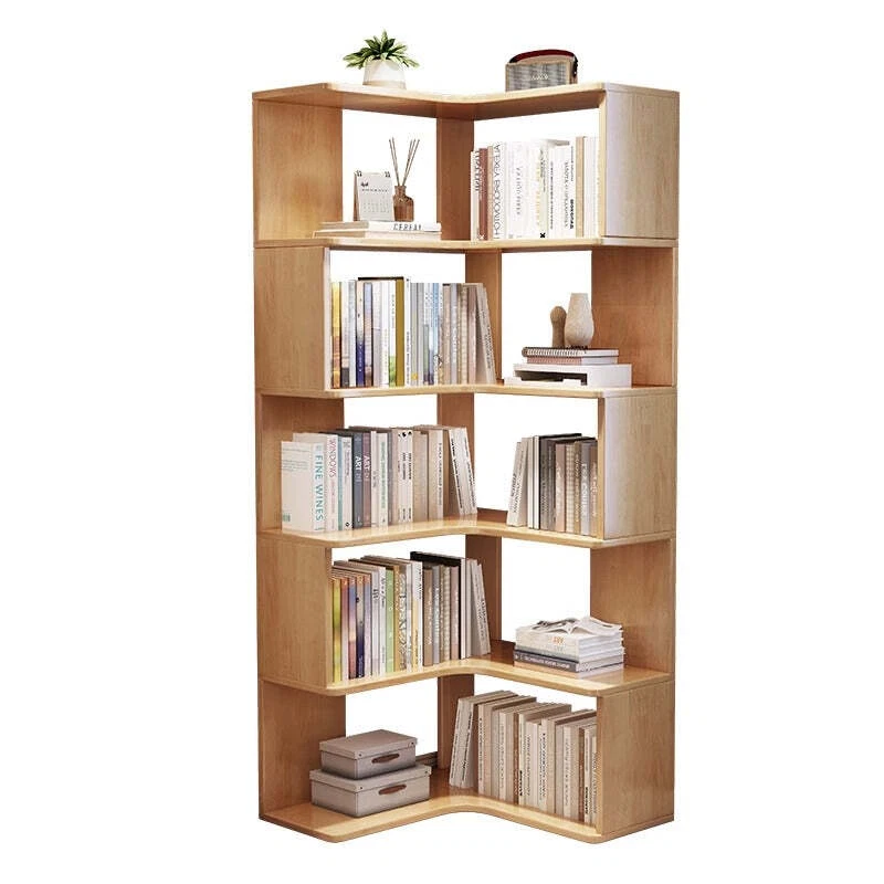 Ossab Solid Wood Corner Shelf/Bookcase/Showcase/Rubberwood - image 2 of 4