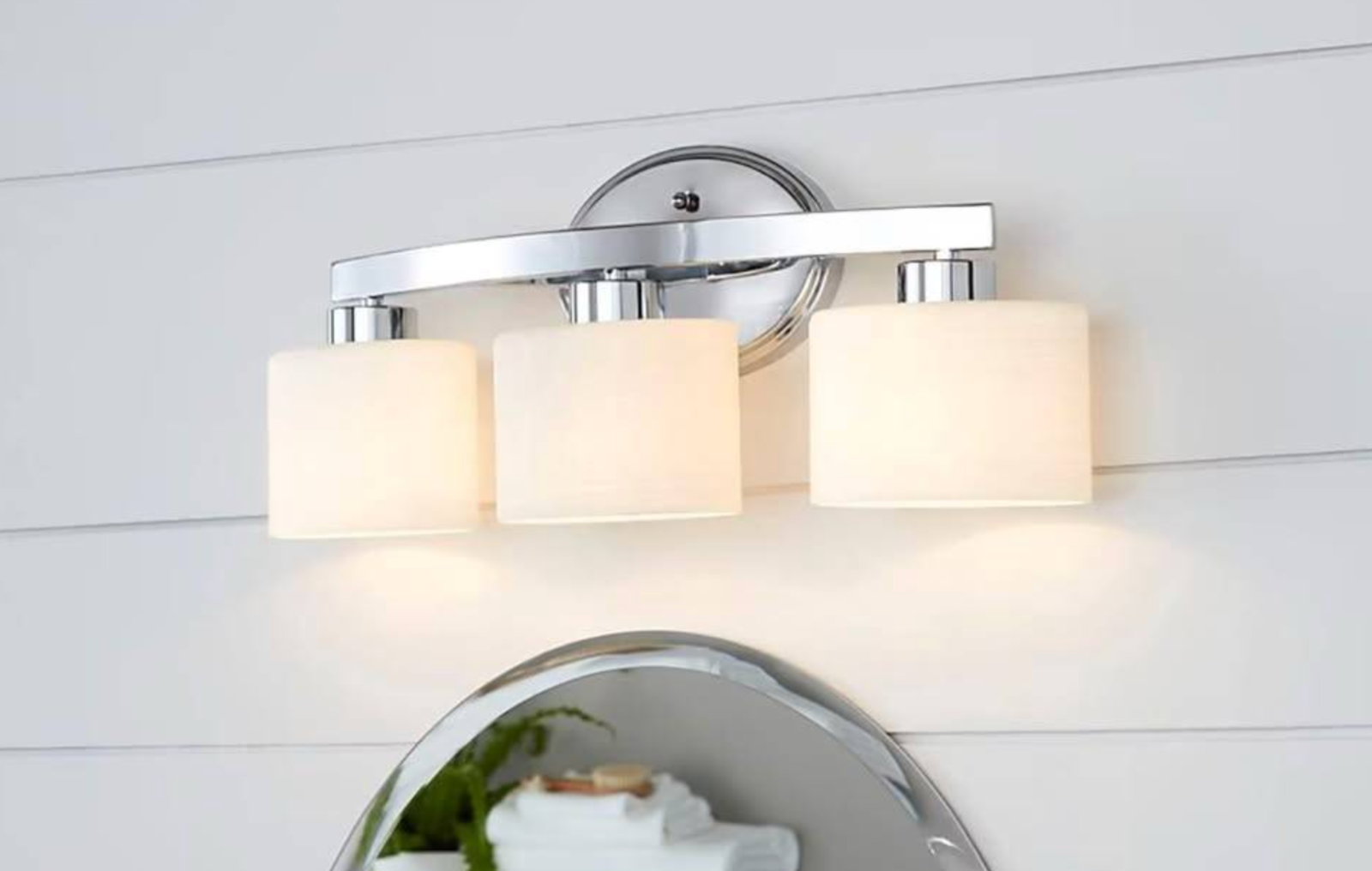 3-light Allen + Roth Merington 21.5-in Brushed Nickel Vanity Light | eBay