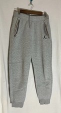 Nike Air Jordan Sweatpants Size M Gray Tapered Sweatpants 26" inseam Lined