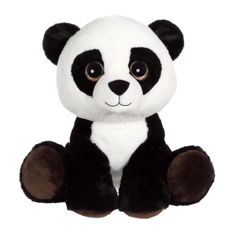 Panda en peluche GIPSY Puppy Eyes 40 cm noir et blanc pour enfant