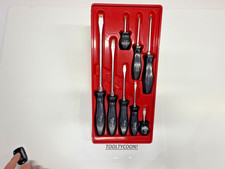 SNAP-ON VINTAGE HARD HANDLE SCREWDRIVER SET GREAT SHAPE