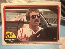 TOM SELLECK Vtg Signed 1982 Donruss Card MAGNUM PI RARE AUTO SIGNED AUTOGRAPH