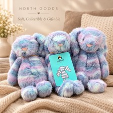 Jellycat Cerulea Luxe Original Bunny Selfridges Exclusive 31cm + Sticker BNWT UK