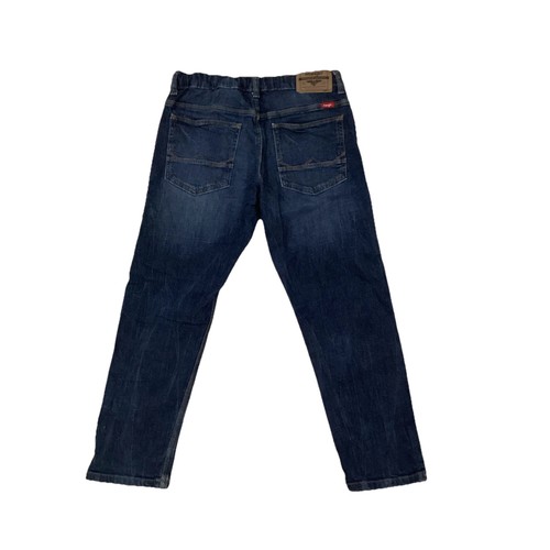 Boys Wrangler Regular Taper Jeans - 5TEHWDN - Size 10 Husky - Adjustable Waist - Picture 5 of 9