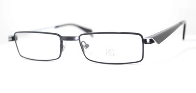 Face a Face Brille ELIUM 1 98 54-19 Schwarz Metall Rechnteckig Handmade France