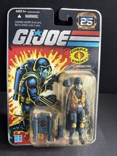 GI Joe 25th Anniversary Cobra Air Trooper 3.75  Action Figure Foil Card 2007 MOC