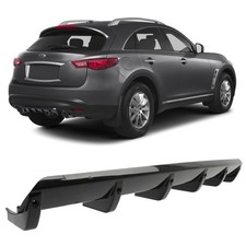 Rear Lip Bumper Diffuser Shark Fin Spoiler Kit For Infiniti Fx35 Fx37 Fx50 Fx30d Rear Lip Bumper Diffuser Shark Fin Spoiler Kit For Infiniti Fx35 Fx37 Fx50 Fx30d