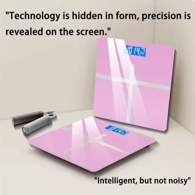 Digital Body Weight Scale Highly Accurate Scale for Weight LED Display Pink