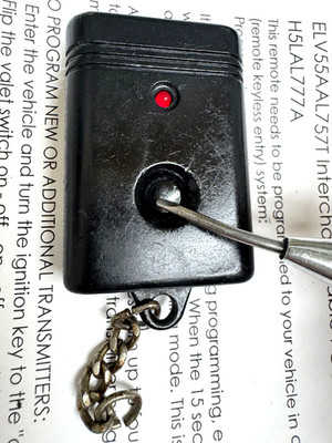 Aftermarket Remote FCC ID ELV55AAL757T Keyless Key Fob Transmitter Red LED