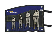 DeWalt IRHT82592 4PC Fast Release Locking Pliers Set Vise-Grip w/ Tool Roll