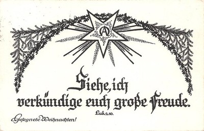10095) AK Frohe Weihnachten mit Bibelvers ''Siehe ich verkündige euch gr.Freude''