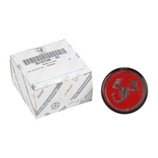 Original Fiat Nabendeckel Felgendeckel Schwarz Rot Abarth 500 Ab 2008 51891440