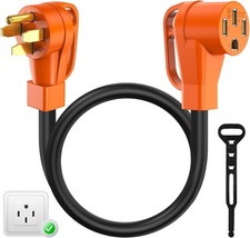 Extension Cord RV  EV 50 Amp 3 Feet: UL Certified NEMA 14-50P to 14-50R 4 Pr...