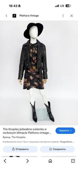 Women The Kooples Dress Black Silk 38