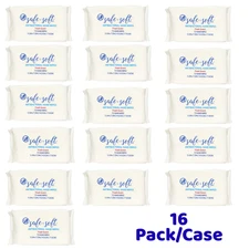 Case of 16 Packs Safe and Soft Antibacterial Hand Wipes - 72 Wipes Each