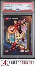1992 MARVEL UNIVERSE #62 IRON MAN PSA 9