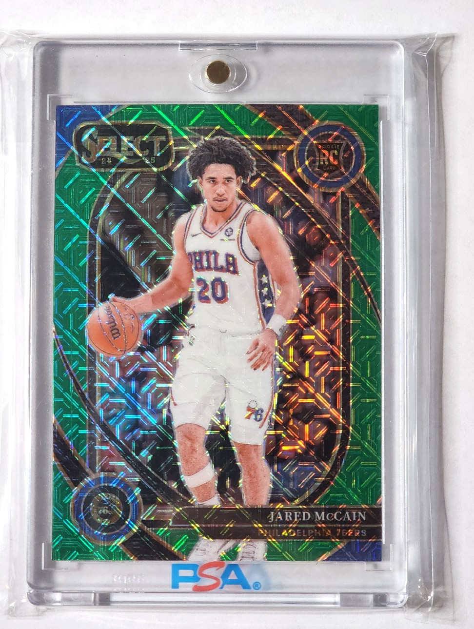 2024-25 PANINI SELECT JARED MCCAIN COURTSIDE GREEN MOJO ROOKIE