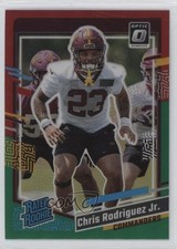 2023 Panini Donruss Optic Preview Red & Green Prizm Chris Rodriguez Jr #398 1r01