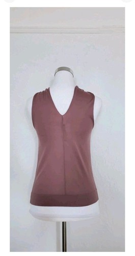 Ralph Lauren Purple Label Knit Top Sleeveless Criss-Cross Soft Size XS 0-2 NEW - Picture 4 of 9