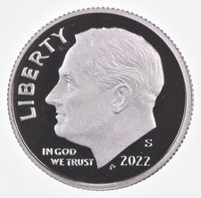 2022-S Roosevelt Dime Proof .999 Silver