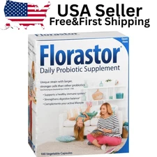 Florastor 250mg Daily Probiotic Supplement – 100 Vegetarian Capsules, Digestive