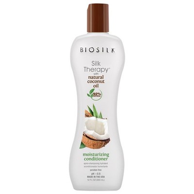 Biosilk Silk Therapy Natural Coconut Oil Moisturizing Conditioner Eliminate