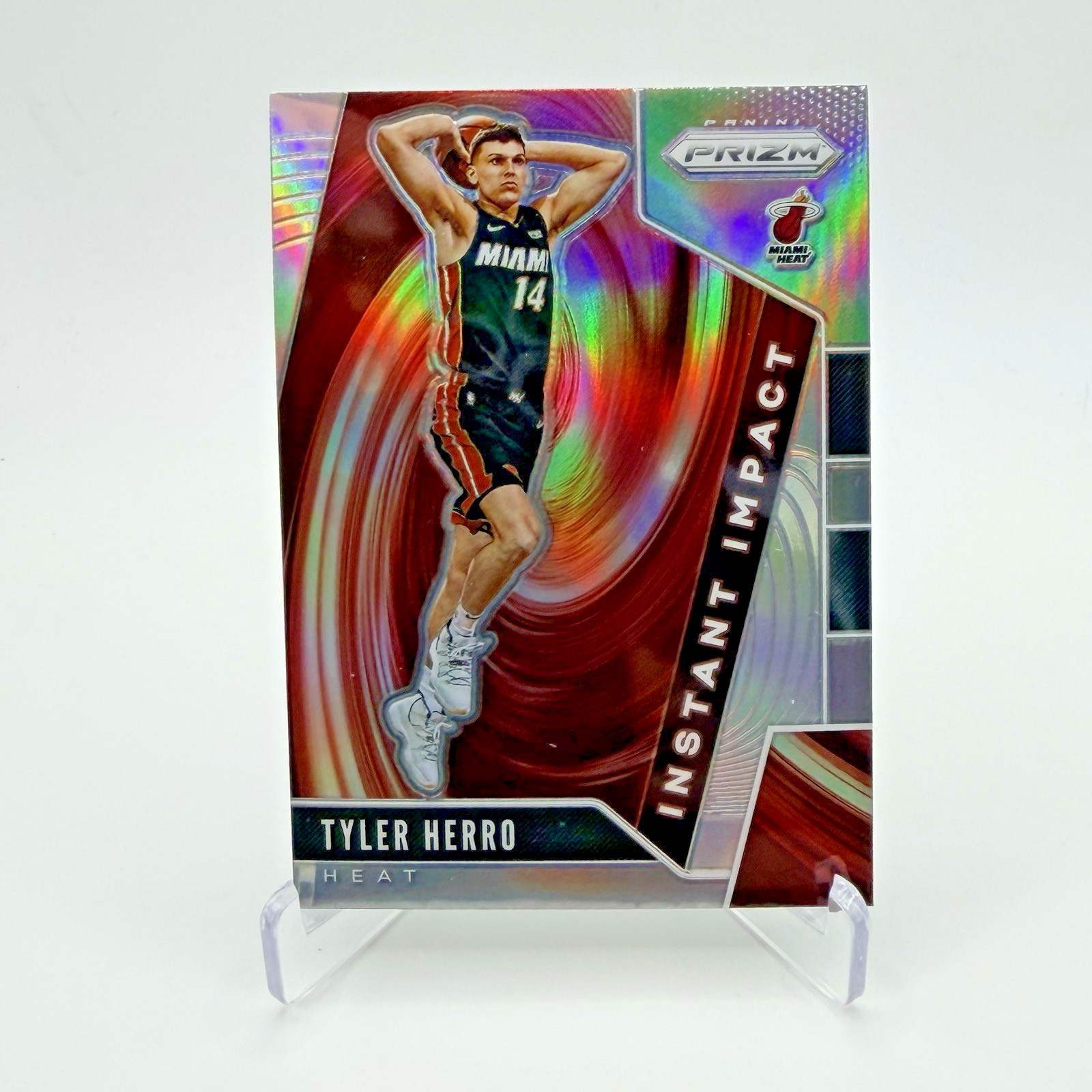 Tyler Herro 2019-2020 Panini Prizm #1 Silver PRIZM Instant Impact Heat Rookie RC