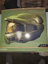 Casco Halo Master Chief Deluxe con supporto - LUCI LED: nuovo da collezione.